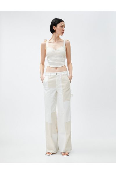 Koton Wide Leg Jeans Trousers Normal Waist