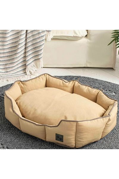 English Home Katzenbett, Katzenbetten für Hauskatzen, Abnehmbarer Bezug, Maschinenwaschbares Hundebett, Gefüllter Cu