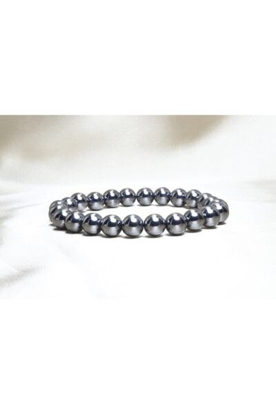 LADIN DOGALTAŞ Terahertz Stone Bracelet / Vibration Stone / 8 Mm Globe Cut