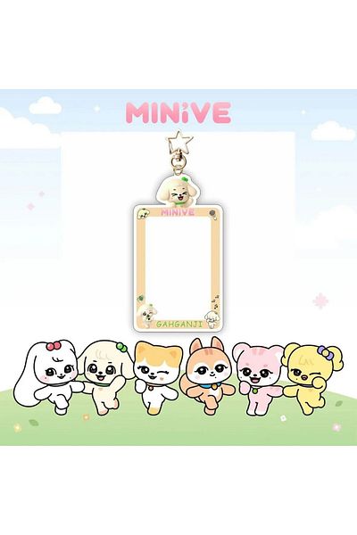 Kpop Dünyasi Ive Minive "Yujin" Hard Cover Card Holder/Keychain