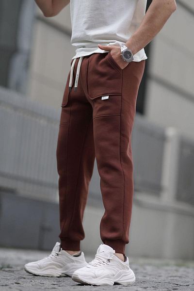 Madmext Bitter Brown Cargo Pocket Basic Φούτερ 6527