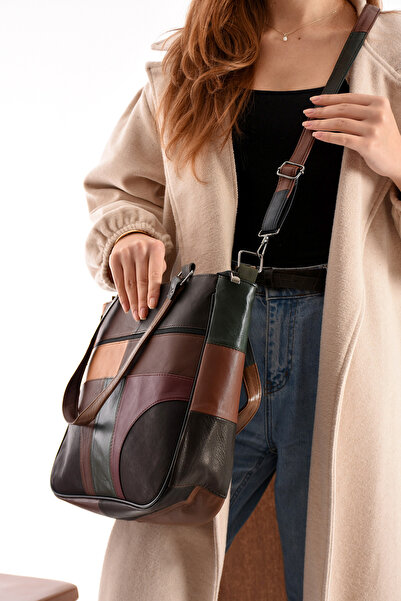 Erzeno Geantă de mână și de umăr pentru femei de lux din piele naturală |   O piele naturală colorată de calitate