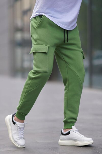 Madmext Yeşil Kargo Cep Erkek Eşofman Altı 6526