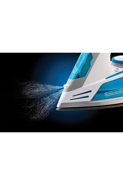 Black&Decker Black+Decker 2800W 2 Way Auto Shut-Off Anti Drip, Anodized Sole Plate Variable Steam Iron, Blue