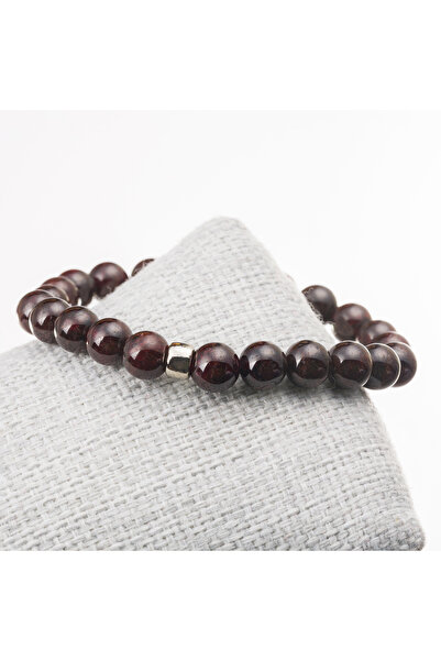 Zodyak Doğal Taş Lal Stone Bracelet-8 mm