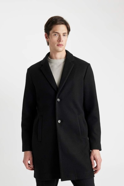 DeFacto Men's Coat Y8903Az/Bk27 Black