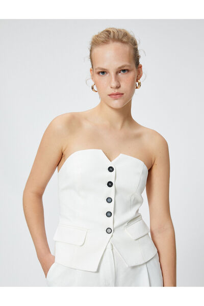 Koton Στράπλες ελαστικό γιλέκο