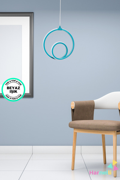 Harnelli Çocuk odası Hol Antre Oturma Odası Beyaz Işık Tekli Ledli Avize