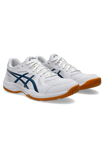 Asics Upcourt 6 λευκά παπούτσια βόλεϊ Unisex - 1071A104-100
