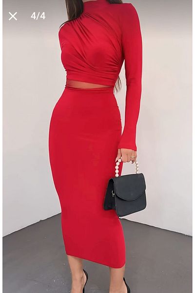 Butik Merrline Sandy Fabric Stylish Special Occasion Dress