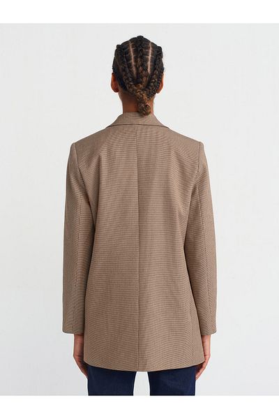 Dilvin 60758 Light Blazer-Coffee