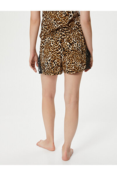 Koton Pizsama alsó, leopárdmintás csipke