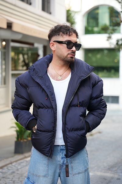 İga Collection Men's Hidden Hood Inflatable Mot