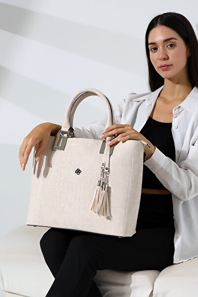 Moda Lime Snake and Crocodile Pattern - Γυναικεία τσάντα μεγάλου μεγέθους με ...