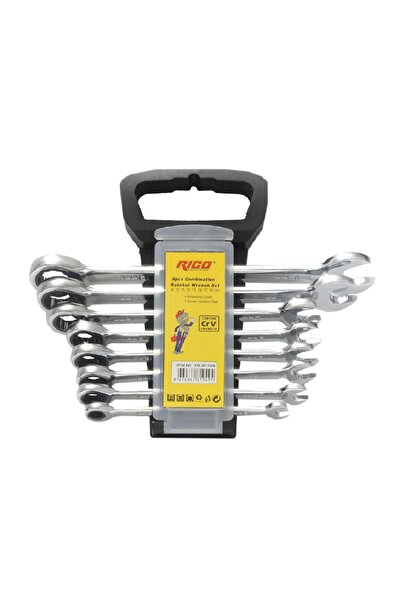 Rico 020-RC1049 Cırcırlı Düz Kontra Anahtar Takımı 8 Parça