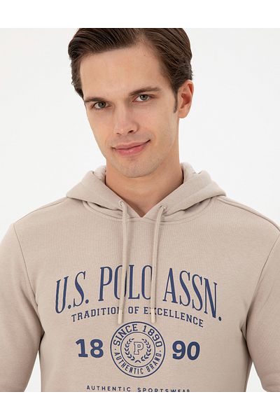 U.S. Polo Assn. Men's Stone Sweatshirt 50293446 -Vr049