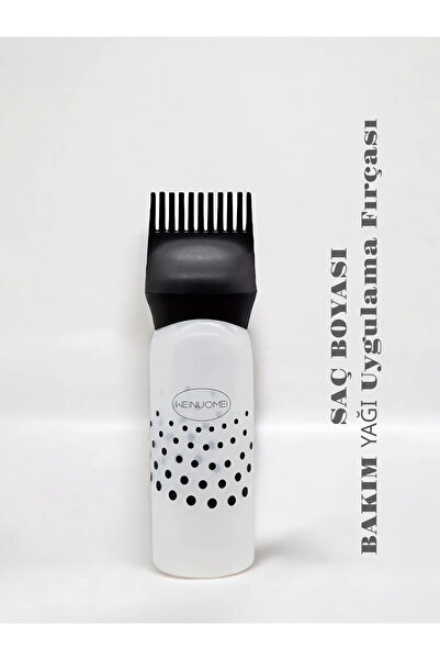 shopExxtra Scalloped Hair Coloring Bottle with Reservoir Ergonomic Easy Operation (Coiffeuses' Preference) X 1 Piece Black