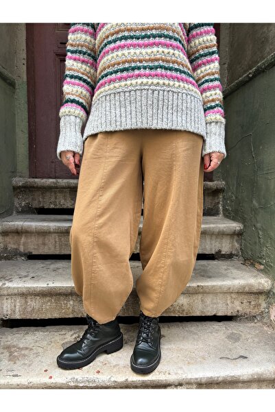 Bohoyasam Unisex Bohem Rahat Pantolon - Lastik Bel, Yoga ve Günlük Kullanım, Salaş Şalvar Tasarım