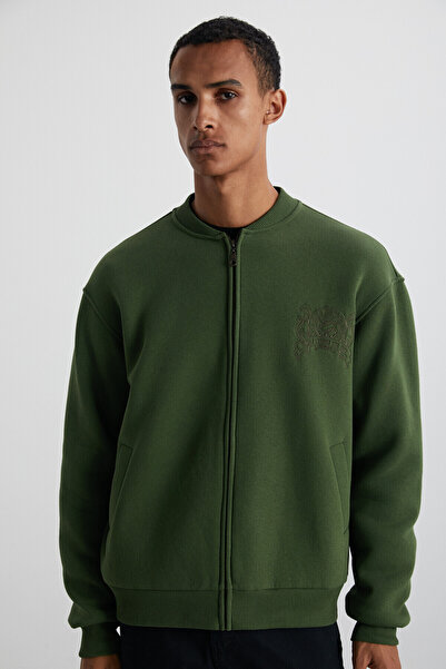 GRIMELANGE BURENIA Erkek Pamuk-Polyester Haki Ceket