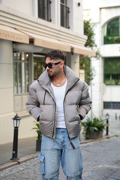 İga Collection Men's Concealable Hooded Puffer Coat