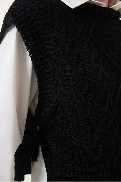 moda mh SIDE CONNECTED SWEATER
