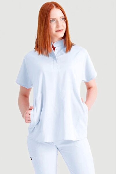 Moodamedikal Beyaz Renk Perla Model Takım Likra Kumaş Tek Renk Forma