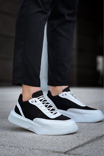 BOA Ba0354 Casual Lace-Up Men's High White Piece White Sole Sports Shoes