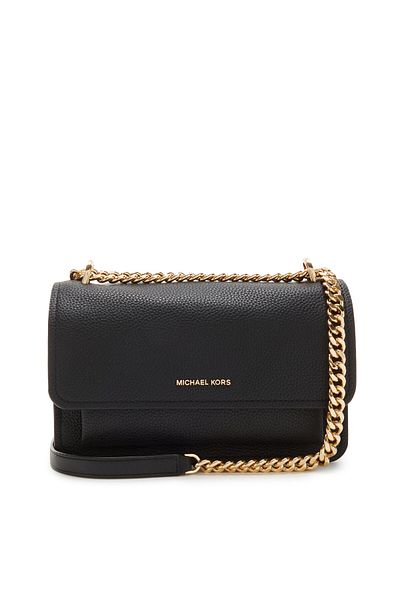 Michael Kors Claire Schwarz Leder Schultertasche 30t4gc7l3t-001