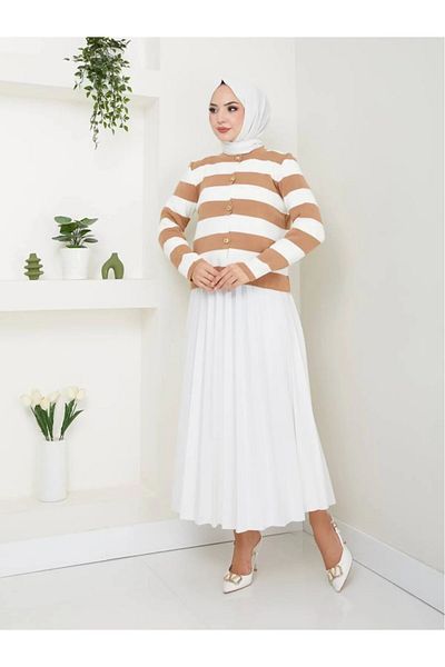 TunaBlogg Knitwear Stripe Cardigan