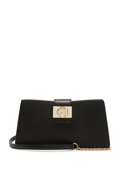 FURLA 1927 Schwarz Leder Umhängetasche We00592are000o6000