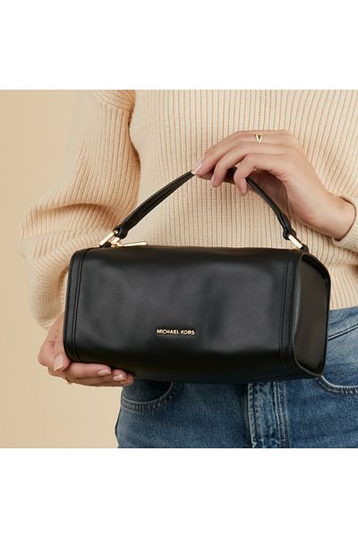Michael Kors Orchard Schwarze Lederhandtasche 32F4G5OC5L-001