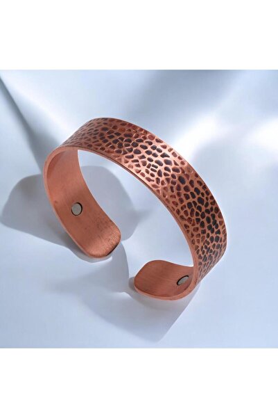 Sırlı Sepet Prime Doğal Enerji Bakır (YAZISIZ) Bilezik 17.2 Cm - Manyetik Güç (KRİSTAL KUVARS ENERJİ YENİLEME) #