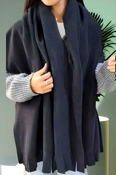 Uniquetrenders Γυναικείο σάλι Winter Tassel Fleece 70 x 185