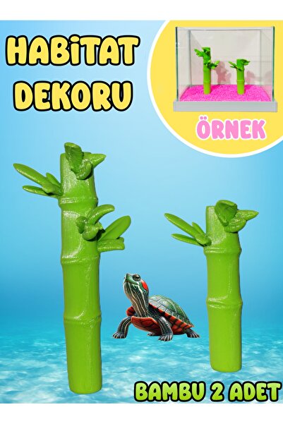 Akvaryum Bambu Dekoru Akvaryum Fanus Habitat Teraryum için Akvaryum Dekoru Ak...