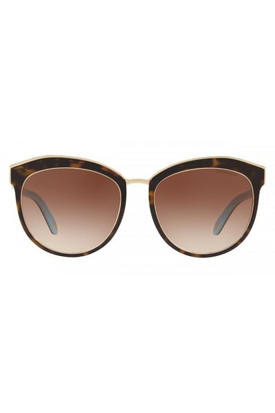 Tiffany Woman Phantos Sunglasses- Tf 4146 - Lense Size:56mm - Havana/blue