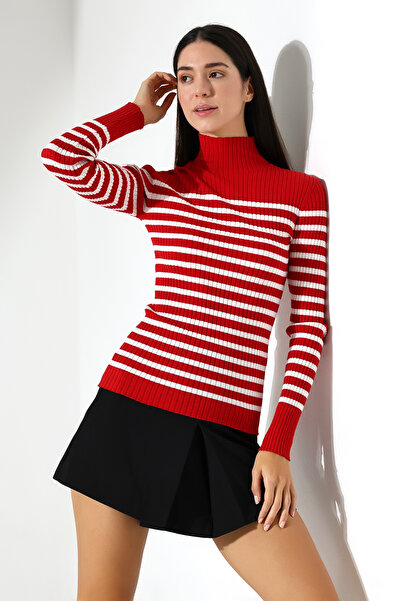 Lavinza 5 al 4 öde - Yarım Balıkçı Yaka Triko Çizgili Kazak - ⏰ Son Stoklar! ...