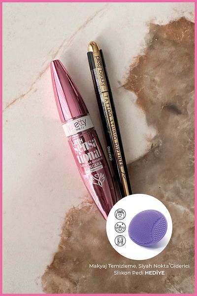 GXMPRO Carbon Black Eyeliner & Lash Sensational Mascara Set (with Gift)