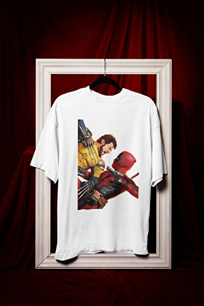 MAGORS DEADPOOL & WOLVERINE DIZAJNIRANE UNISEKS MAJICE Oversize kroj Pamuk