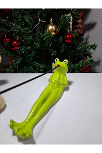 TÜRKÜ HEDİYELİK Polyester Kurbağa Çubuk Tütsülük - Frog Incense Burner - Ev d...