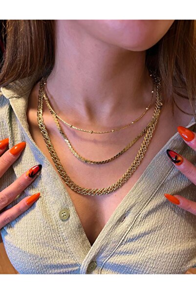 ergintakıaksesuar Çelik Kalın Unisex Zincir Kolye