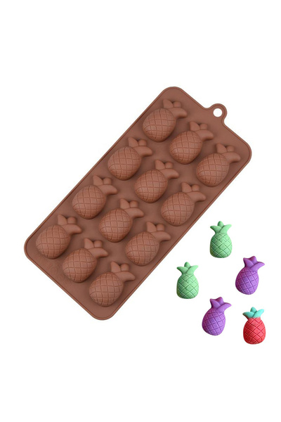 Getshopmini صلصال حلوى الأناناس - قالب سيليكون GT2302