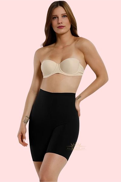 KUIN Laser Cutting No Trace Waisted Firming Lifting High Waist Long Corset (Ghost Corse)