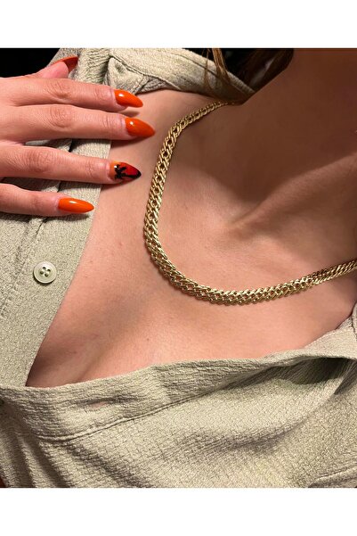 ergintakıaksesuar Çelik Kalın Unisex Zincir Kolye