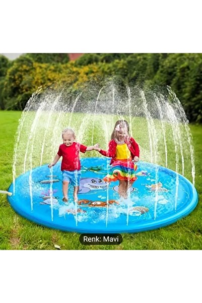 100cm Bahçe Şu Sprey Matı PVC Şişme Su Oyun Havuzu Matı Yaz Oyunları Şişme Mat