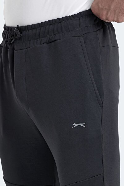 Slazenger KOX I Erkek Cepli Dar Paça Gri Eşofman Altı