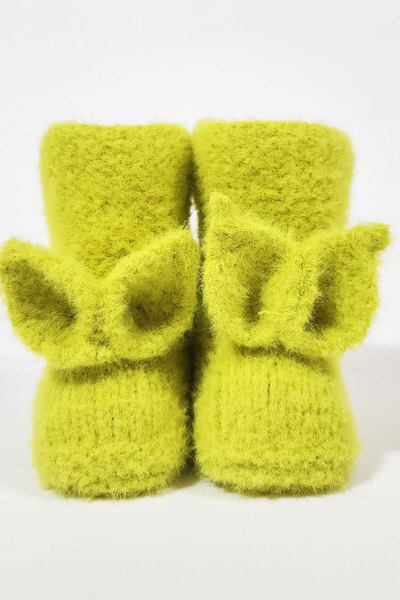 EFFE Tavşan Kulaklı Örgü Bebek Ev Botu