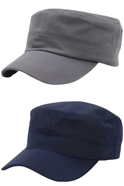 Uniquetrenders Unisex Βαμβακερό Καπέλο Castro 2 Τεμάχια