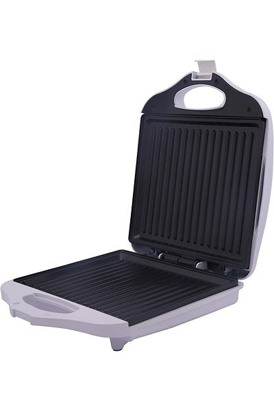 ALSAIF Electric Sandwich Maker with Grill Plate 1400 Watts, White