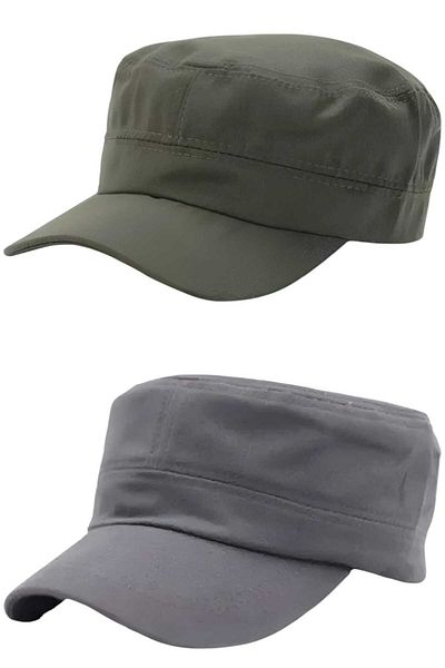 Uniquetrenders Unisex Βαμβακερό Καπέλο Castro 2 Τεμάχια