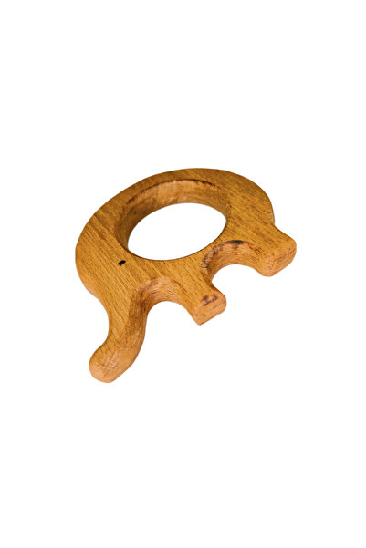 Sevimli Hayalet Diş Kaşıyıcı Fil Doğal Ahşap